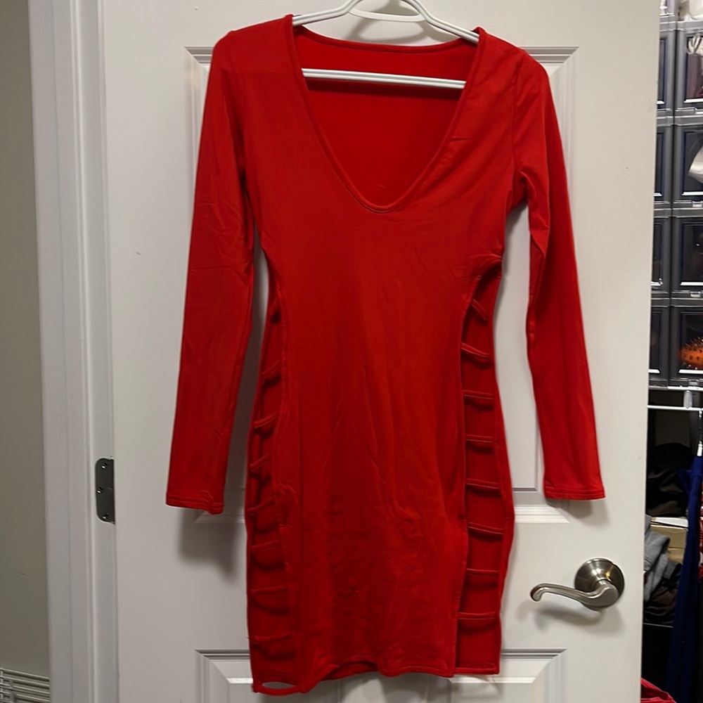 Super hot red cocktail dress